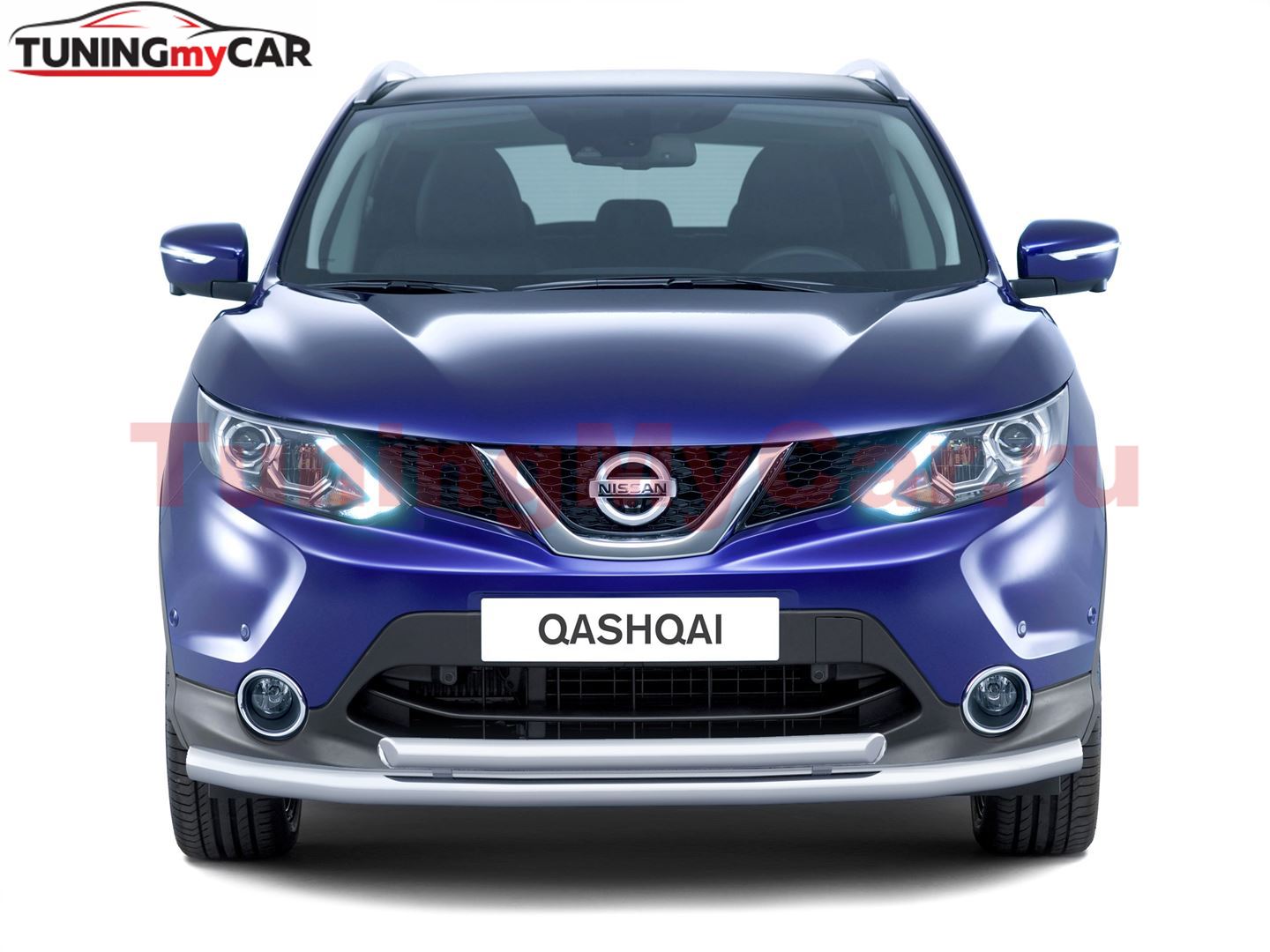 Защита переднего бампера двойная 63/51мм (НПС) NISSAN QASHQAI 2016-